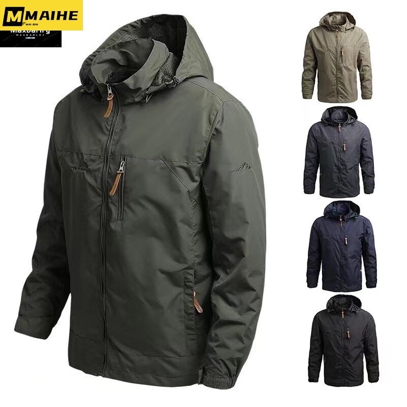 Gorpcore Jacket Ανδρικό Στρατιωτικό Τακτικό Κυνηγετικό Μπουφάν Ανδρικό Φθινοπωρινό Casual Αδιάβροχο Αντιανεμικό Ανδρικό παλτό Τσέπη Ρούχα εργασίας