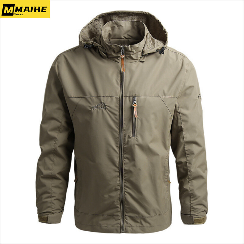 Gorpcore Jacket Ανδρικό Στρατιωτικό Τακτικό Κυνηγετικό Μπουφάν Ανδρικό Φθινοπωρινό Casual Αδιάβροχο Αντιανεμικό Ανδρικό παλτό Τσέπη Ρούχα εργασίας