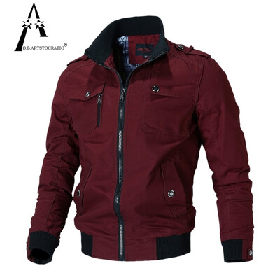 Bomber Jacket Ανδρικό Μόδα Casual Ανεμοδαρμένο μπουφάν Ανδρικό παλτό 2023 Άνοιξη Φθινόπωρο Νέα Hot Outwear Stand Slim Military Jacket Mens
