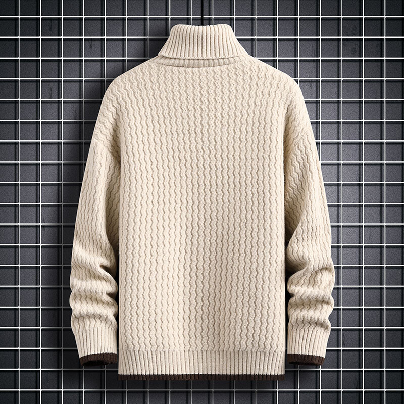 Uus talvebrändi turtleneck kampsun, meeste kvaliteetne klassikaline pullover Meeste rõivad paksud sooja pull Homme 2023 kootud džemprid