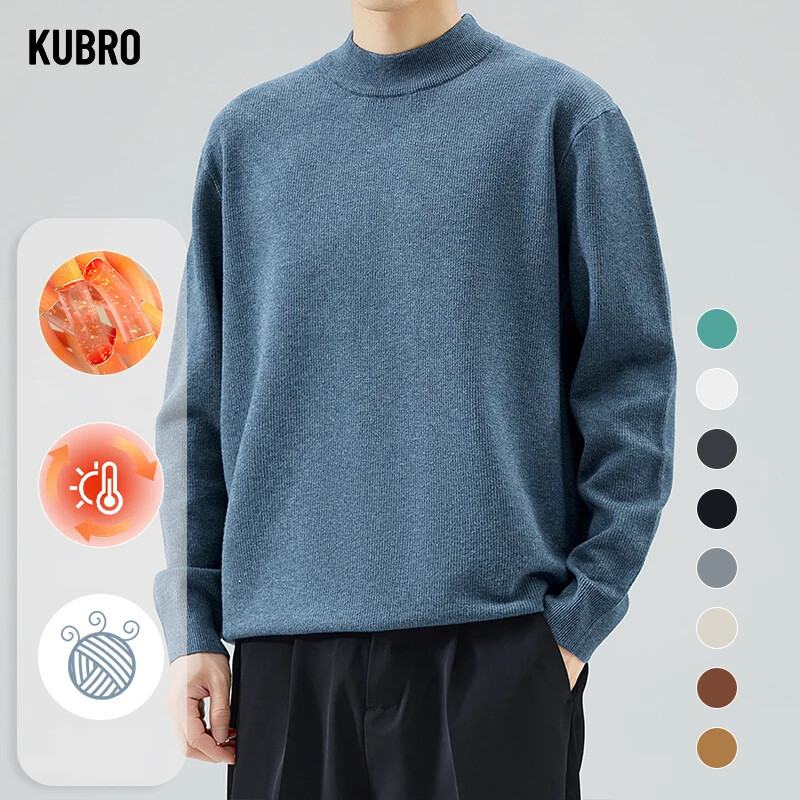 KUBRO uued talvised kilpkonnakaelusega paksud meeste kampsunid vabaaja kilpkonnakaelusega ühevärvilised kvaliteet, soojad õhukesed kilpkonnakaelusega kampsunid, pullover, meeste jaoks
