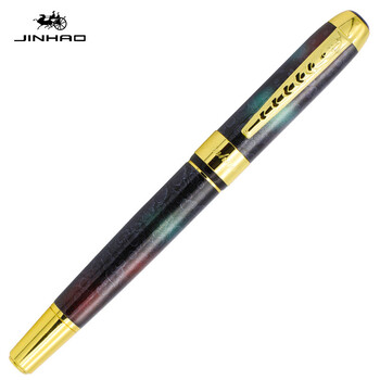 Jinhao 250 писалка студент практика калиграфия офис бизнес подарък метална подпис химикалка сменяема чанта с мастило гравиране ЛОГО