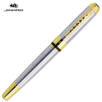 Jinhao 250 писалка студент практика калиграфия офис бизнес подарък метална подпис химикалка сменяема чанта с мастило гравиране ЛОГО