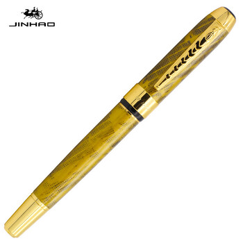 Jinhao 250 писалка студент практика калиграфия офис бизнес подарък метална подпис химикалка сменяема чанта с мастило гравиране ЛОГО