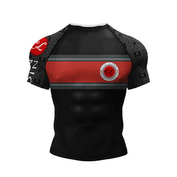 Cody Lundin κοντομάνικο ροζ ανδρικό Jiu Jitsu BJJ No Gi Rash Guard Sublimation Ανδρικά μπλουζάκια προπόνησης τρεξίματος Strech Fitness Tees