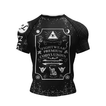 Cody Lundin κοντομάνικο ροζ ανδρικό Jiu Jitsu BJJ No Gi Rash Guard Sublimation Ανδρικά μπλουζάκια προπόνησης τρεξίματος Strech Fitness Tees