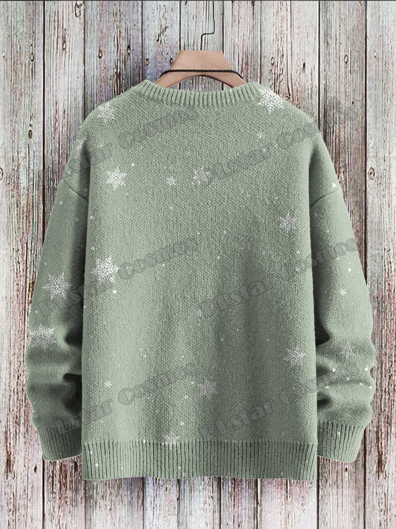 Cute Dog Art Line Pattern & Funny Hippo Art 3D Printed Ανδρικό Πλεκτό Πουλόβερ Χειμερινό Unisex Casual Πλεκτό Πουλόβερ Πουλόβερ ZZM96