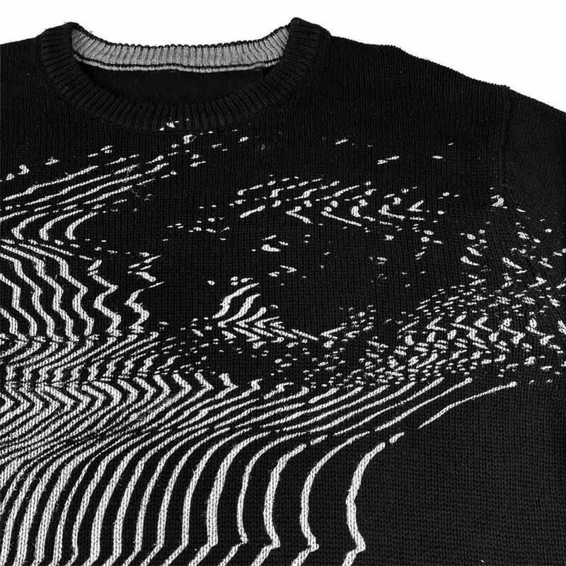 Meeste vintage kootud kampsun Sügis/talve Pullover Sviiter Y2K Harajuku Suur kampsun Trükitud Moe Esteetika BA