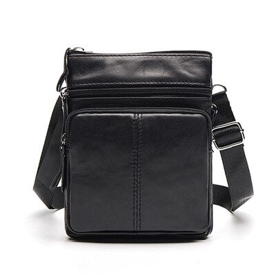 Малка мъжка чанта Messenger Crossbody през рамо Мъжка чанта от естествена кожа Cross Body Мъжка за ударена страна Малка реколта Sac Bolso Bolsa