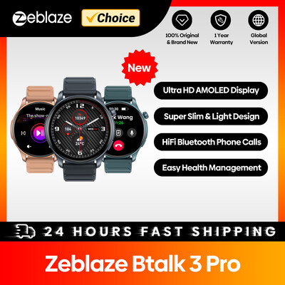 [2024-es világpremier] Zeblaze Btalk 3 Pro okosóra AMOLED kijelzős Hi-Fi Bluetooth telefonhívások Egészség és fitnesz nyomon követése