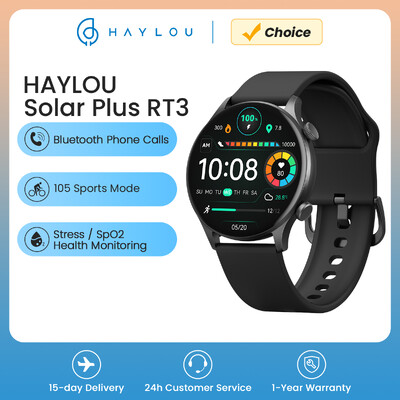 HAYLOU Solar Plus RT3 išmanusis laikrodis Bluetooth telefono skambutis 1,43 colio AMOLED ekranas išmanusis laikrodis sveikatos monitorius IP68 vandeniui atsparus sportinis laikrodis