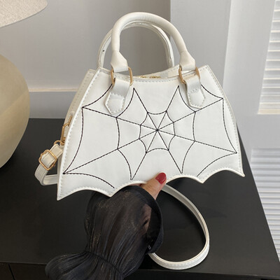 Naiste väike õlakott Bat Wing Naiste pealmise käepidemega kotid Loominguline šikk PU-nahast mood Halloweeni rekvisiidid õues kasutatavad ostukotid