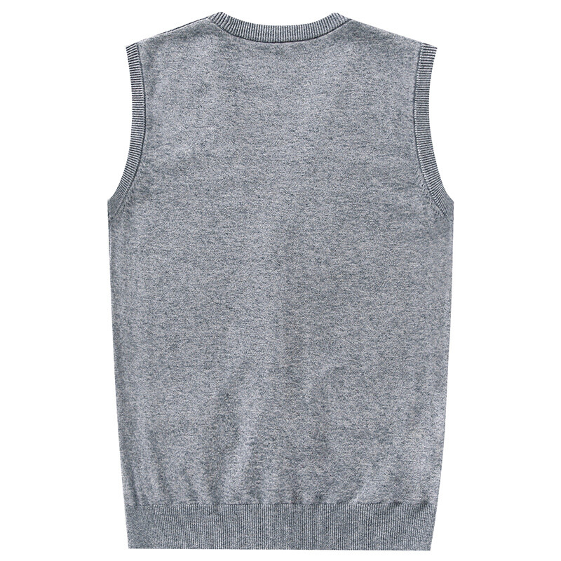 Meeste ruuduline villane kardiganvest kevad- ja sügisene varrukateta kootud mantel Meeste vabaaja V-kaelusega kudumid kampsunvest