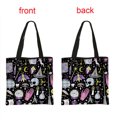 Чанти за през рамо Vampire VLAD TEPES Дамска чанта Gothic Bat Ghost Casual Totes Bag Многократна дамска чанта за пазаруване