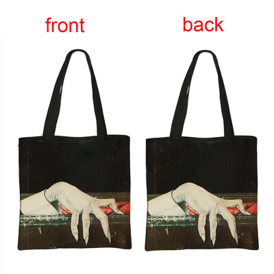Чанти за през рамо Vampire VLAD TEPES Дамска чанта Gothic Bat Ghost Casual Totes Bag Многократна дамска чанта за пазаруване