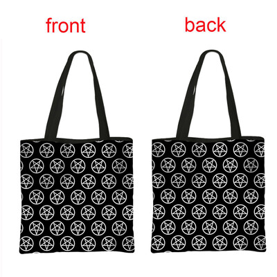 Чанти за през рамо Vampire VLAD TEPES Дамска чанта Gothic Bat Ghost Casual Totes Bag Многократна дамска чанта за пазаруване