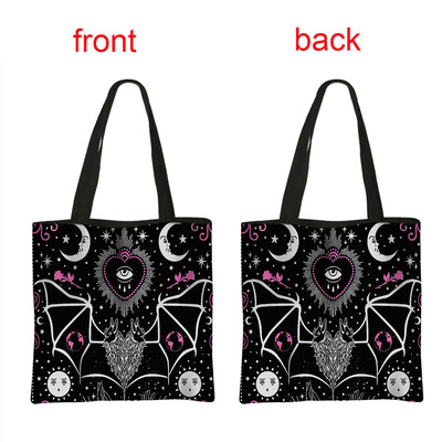 Чанти за през рамо Vampire VLAD TEPES Дамска чанта Gothic Bat Ghost Casual Totes Bag Многократна дамска чанта за пазаруване