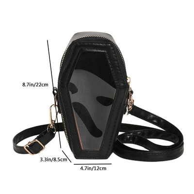 Bat Wings Ita seljakott läbipaistev reisikott Rahakotid ja käekotid Naistele selge koolikott Punk Ita Clutch rahakott Crossbody kott