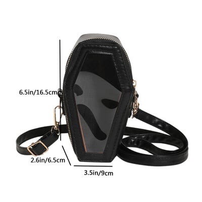 Bat Wings Ita seljakott läbipaistev reisikott Rahakotid ja käekotid Naistele selge koolikott Punk Ita Clutch rahakott Crossbody kott