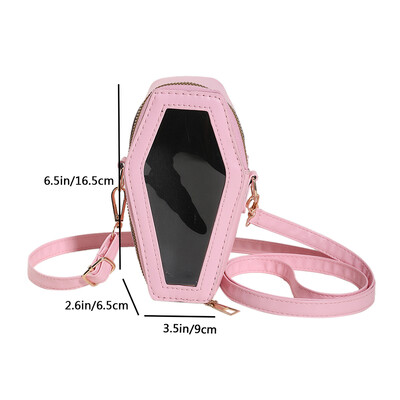 Bat Wings Ita seljakott läbipaistev reisikott Rahakotid ja käekotid Naistele selge koolikott Punk Ita Clutch rahakott Crossbody kott