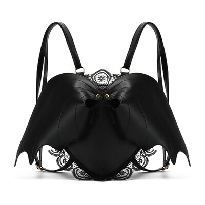 Γυναικείο σακίδιο πλάτης Bat Wing Σακίδιο πλάτης Punk Stylish Νέα σχολική τσάντα για κορίτσια Τσάντα νυχτερίδας φτερά αγγέλου Σακίδιο πλάτης Cute Little Devil Package