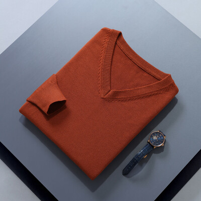 Meeste džemprid, pika varrukaga džemprid, ühevärvilised standardriided, meeste villased kuduvad džemprid