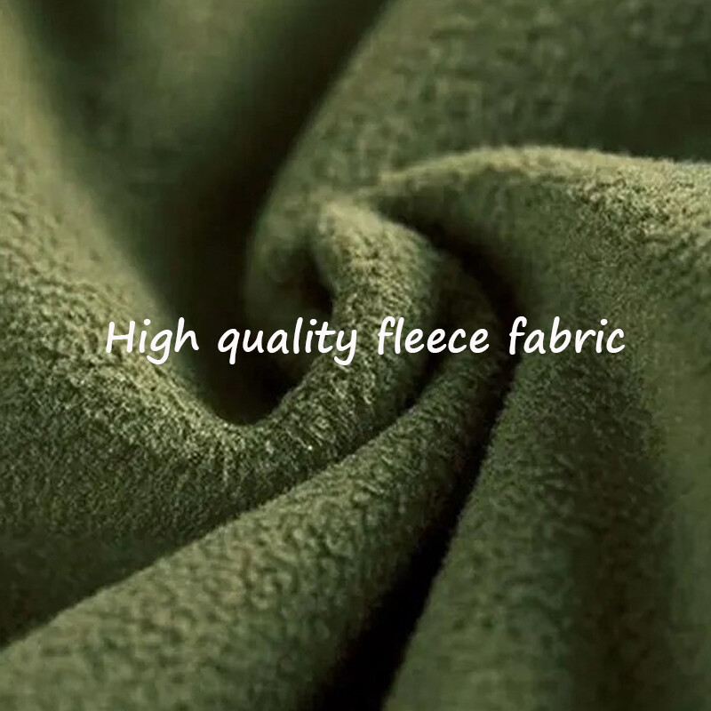 Meeste pikkade varrukatega püstise kraega fliisist pullover ühevärviline hingav tõmblukuga, tuulekindel paks mantliga kampsun