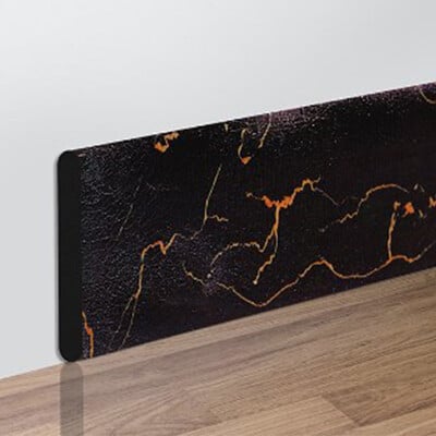 2M ūdensnecaurlaidīgs korpuss Pašlīmējoša grīdlīstes līnija 3D sienas uzlīme sabiezināta pret sadursmes dekorēšana bērnu stūra līnija