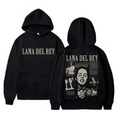 Lana Del Rey kapuutsiga muusikaalbum Naised Mehed Mood Puuvillane dressipluus Suuremõõdulised Pullover Hoodid Naiste talvetopsid