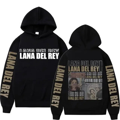 Lana Del Rey kapuutsiga muusikaalbum Naised Mehed Mood Puuvillane dressipluus Suuremõõdulised Pullover Hoodid Naiste talvetopsid