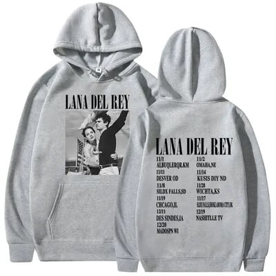 Lana Del Rey kapuutsiga muusikaalbum Naised Mehed Mood Puuvillane dressipluus Suuremõõdulised Pullover Hoodid Naiste talvetopsid