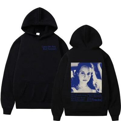 Lana Del Rey kapuutsiga muusikaalbum Naised Mehed Mood Puuvillane dressipluus Suuremõõdulised Pullover Hoodid Naiste talvetopsid