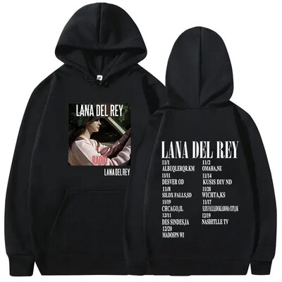 Lana Del Rey kapuutsiga muusikaalbum Naised Mehed Mood Puuvillane dressipluus Suuremõõdulised Pullover Hoodid Naiste talvetopsid