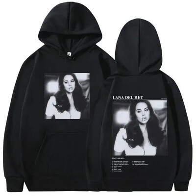 Lana Del Rey kapuutsiga muusikaalbum Naised Mehed Mood Puuvillane dressipluus Suuremõõdulised Pullover Hoodid Naiste talvetopsid