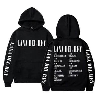 Lana Del Rey kapuutsiga muusikaalbum Naised Mehed Mood Puuvillane dressipluus Suuremõõdulised Pullover Hoodid Naiste talvetopsid
