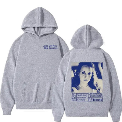 Lana Del Rey kapuutsiga muusikaalbum Naised Mehed Mood Puuvillane dressipluus Suuremõõdulised Pullover Hoodid Naiste talvetopsid