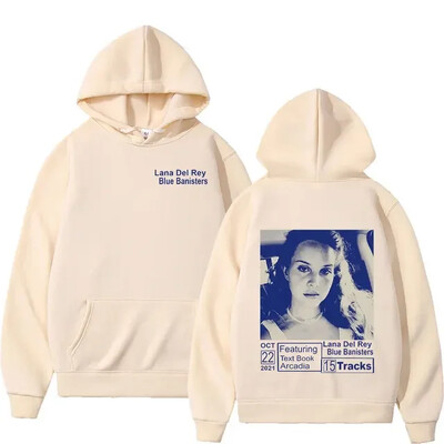 Lana Del Rey kapuutsiga muusikaalbum Naised Mehed Mood Puuvillane dressipluus Suuremõõdulised Pullover Hoodid Naiste talvetopsid