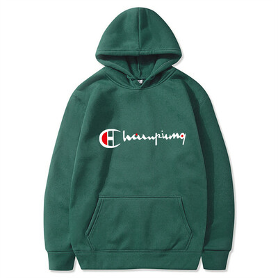 Есен Зима Нова мода Hoody Printed Тенденция Марка Мъже Жени Суичъри с качулка Плюс поларен пуловер Хип-хоп Streetwear Горнища