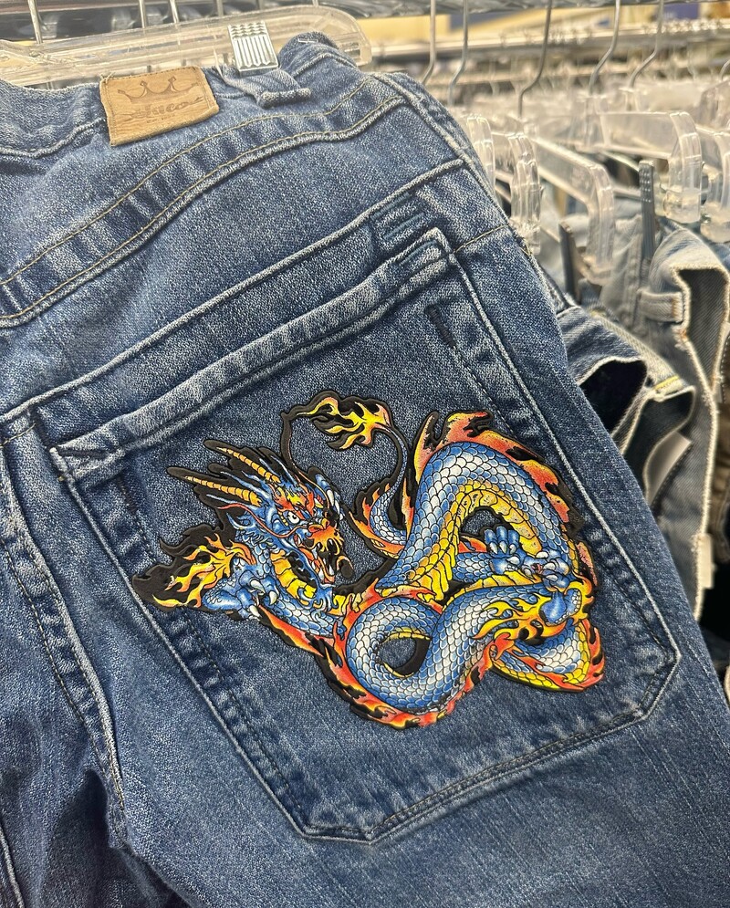 JNCO Kineske Loong Hip Hop Denim kratke hlače u stilu 2000-ih Ljetne široke traperice Gothic Jorts Y2k Retro plave muške široke teretne kratke hlače za teretanu