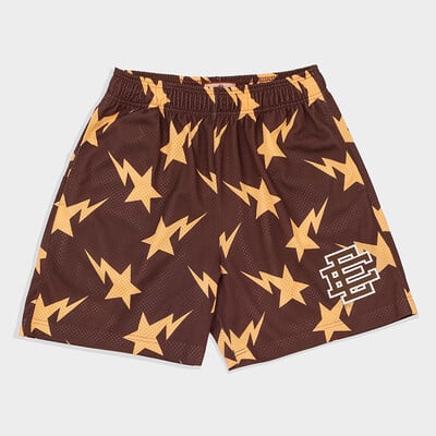 Човек Summer New Eric Emanuel EE Basic Mesh Short Classic Gym Shorts с флорални щампи Мъжки спортни ежедневни шорти за фитнес Баскетбол