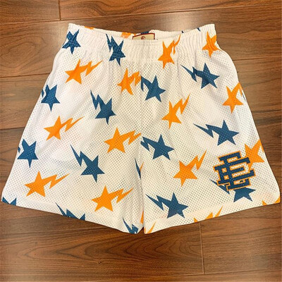 Човек Summer New Eric Emanuel EE Basic Mesh Short Classic Gym Shorts с флорални щампи Мъжки спортни ежедневни шорти за фитнес Баскетбол