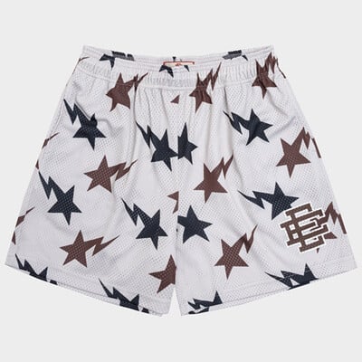 Човек Summer New Eric Emanuel EE Basic Mesh Short Classic Gym Shorts с флорални щампи Мъжки спортни ежедневни шорти за фитнес Баскетбол