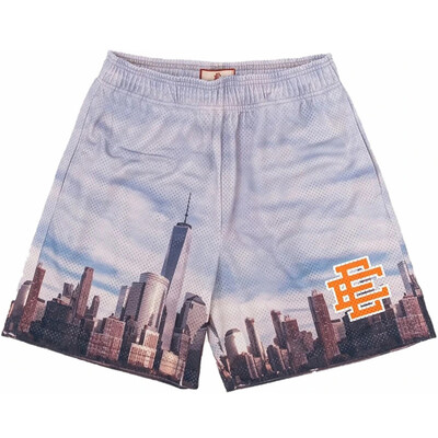 Човек Summer New Eric Emanuel EE Basic Mesh Short Classic Gym Shorts с флорални щампи Мъжки спортни ежедневни шорти за фитнес Баскетбол