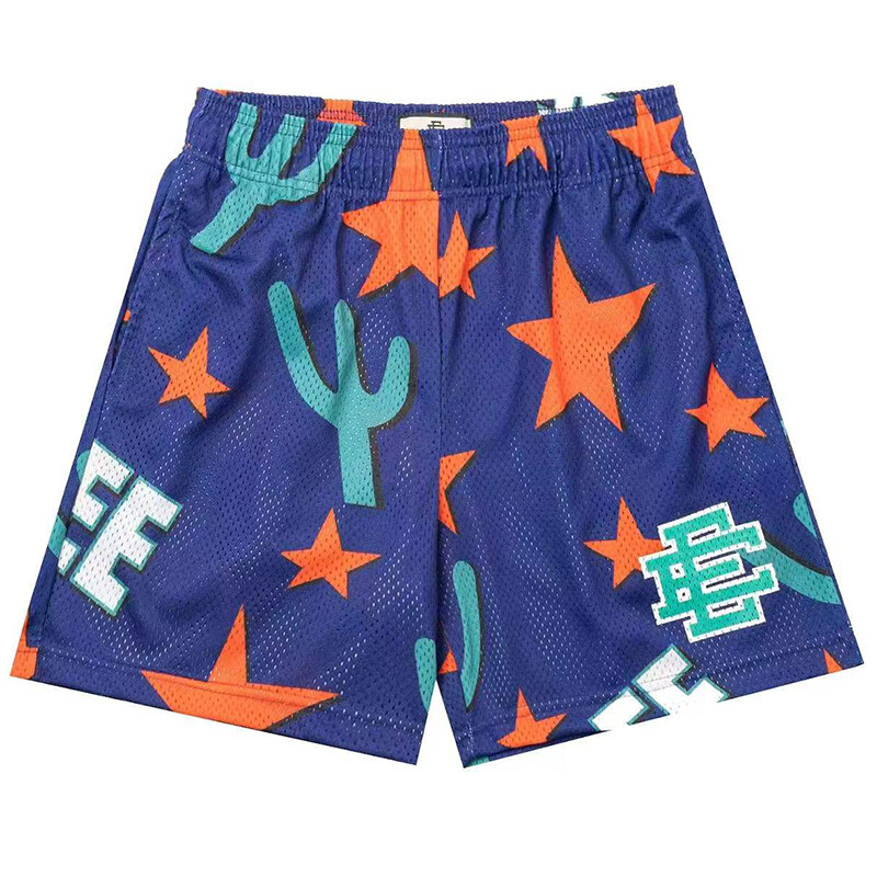 Άνδρας Summer Νέος Eric Emanuel EE Basic Mesh Κοντό κλασικό φλοράλ εμπριμέ σορτς γυμναστικής Ανδρικά αθλητικά σορτς μπάσκετ γυμναστικής