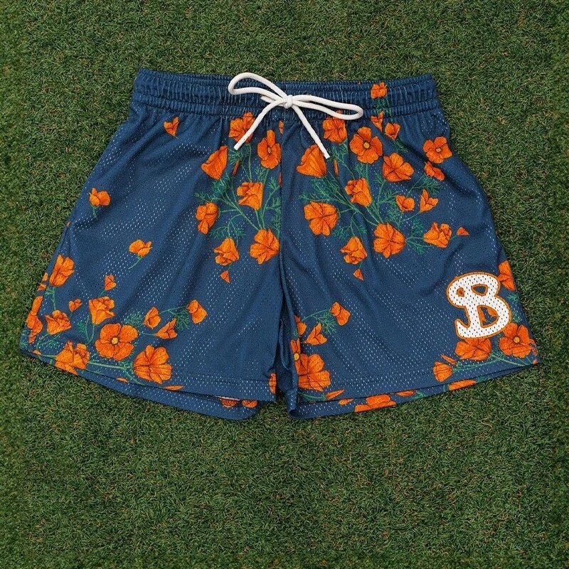 BUCKETSQUAD Pantaloni scurți de baschet pentru bărbați de vară Pantaloni de sport din plasă pentru bărbați Pantaloni de fitness largi Pantaloni scurți de sport în aer liber