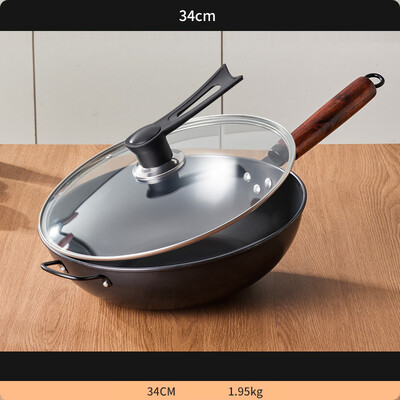 GIANXI 30CM кухненски домакински тенджери за пържене с дървена дръжка тенджера тиган и добре незалепващи съдове за готвене за кухня