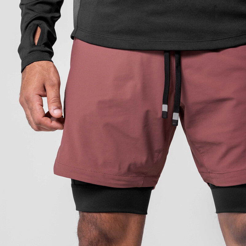 Ανδρικά σορτς γυμναστικής για προπόνηση 2 σε 1 διπλό κατάστρωμα αναπνεύσιμο Jogger Gym Bodybuilding Μπάσκετ Σορτς γρήγορου στεγνώματος τρεξίματος Μεγάλη τσέπη