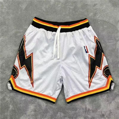 Ρετρό σορτς δρόμου κεντημένο διπλό σπορ σπορ μεγάλου μεγέθους άνετο ανδρικό παντελόνι μπάσκετ τεσσάρων τετάρτων