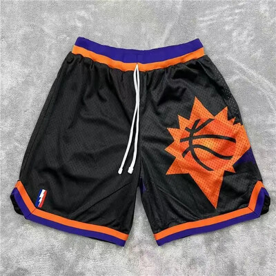 Ρετρό σορτς δρόμου κεντημένο διπλό σπορ σπορ μεγάλου μεγέθους άνετο ανδρικό παντελόνι μπάσκετ τεσσάρων τετάρτων