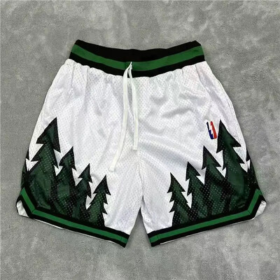 Ρετρό σορτς δρόμου κεντημένο διπλό σπορ σπορ μεγάλου μεγέθους άνετο ανδρικό παντελόνι μπάσκετ τεσσάρων τετάρτων